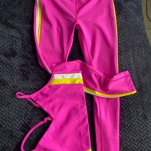 🌴Splits59 Pink and Yellow Activewear Set